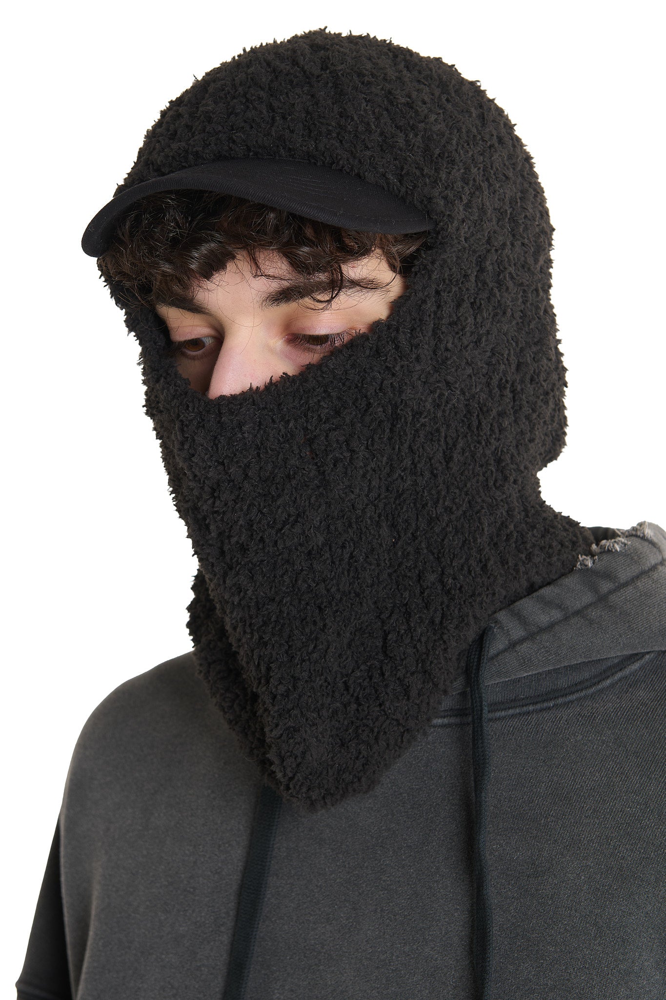 VISOR BALACLAVA TEDDY CAP