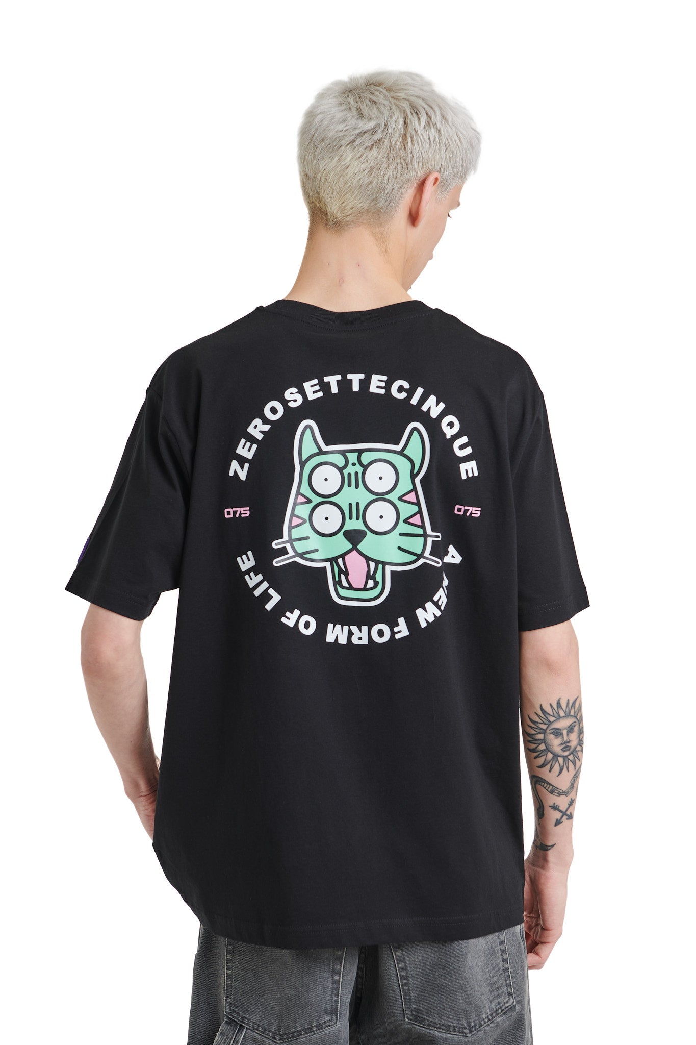 TIGER LOGO BLACK T-SHIRT