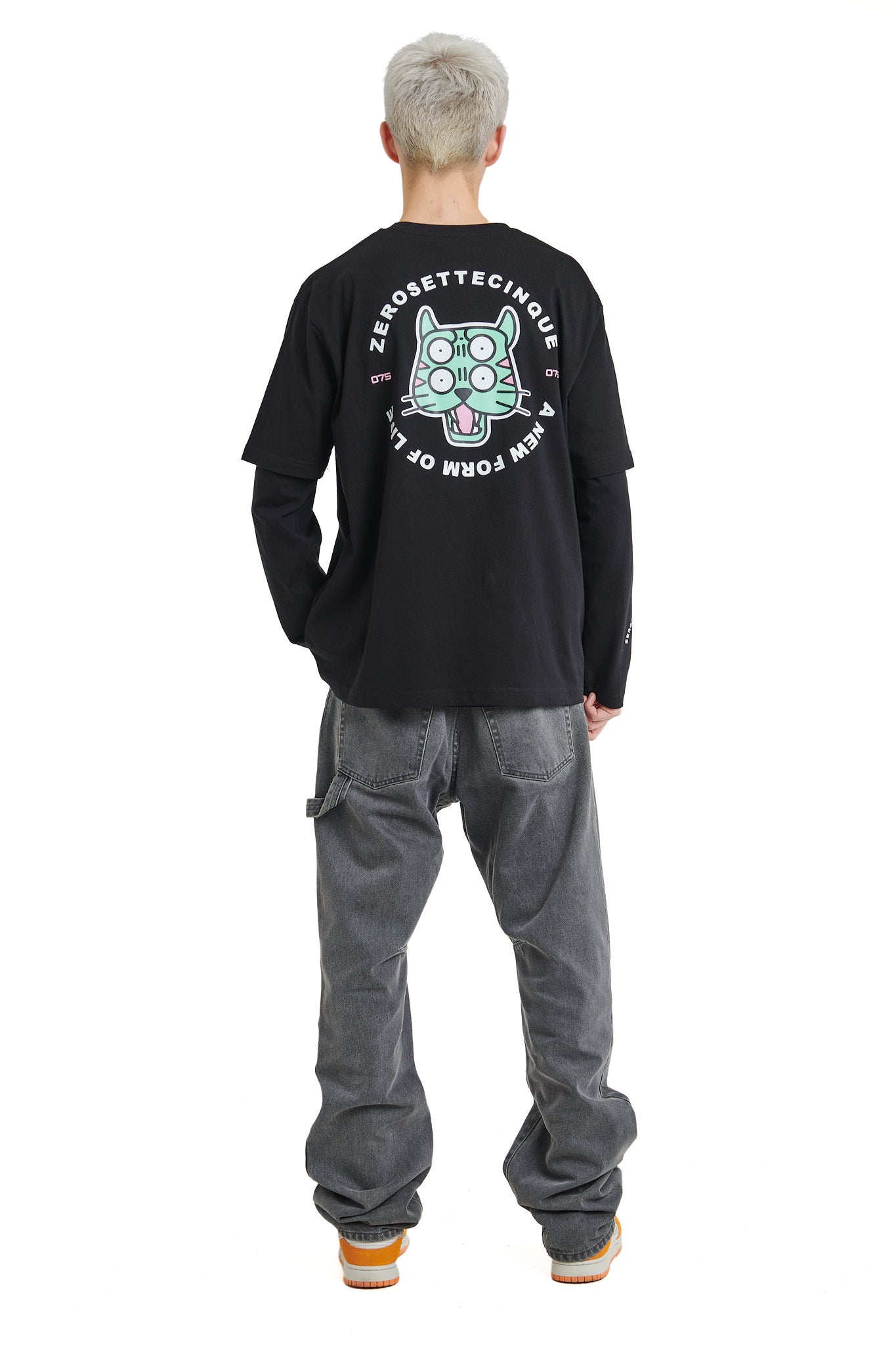 TIGER LOGO BLACK T-SHIRT