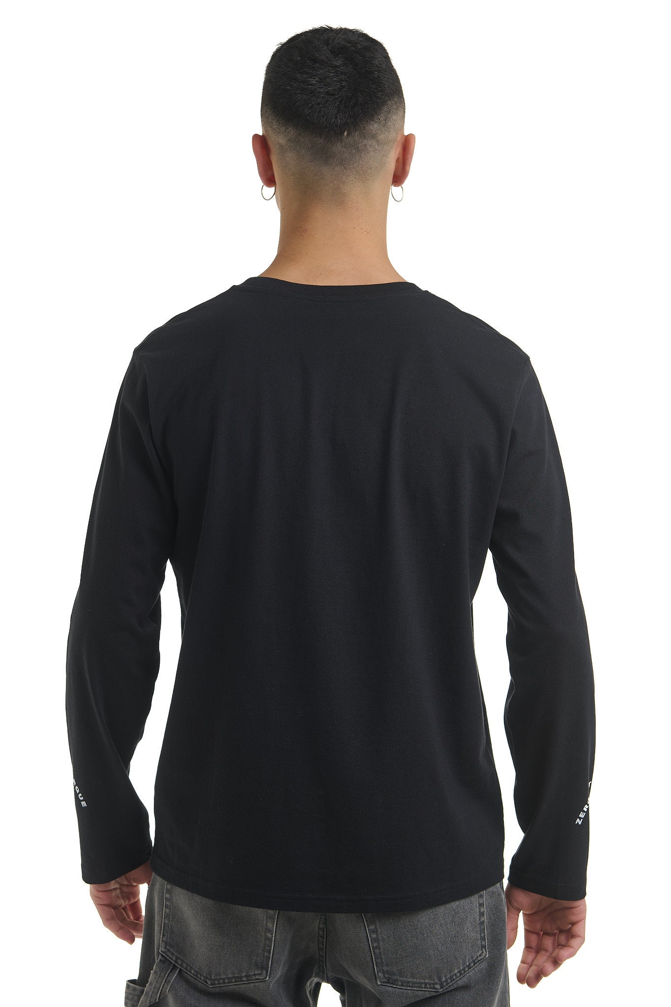 LABEL BLACK LONG SLEEVES T-SHIRT