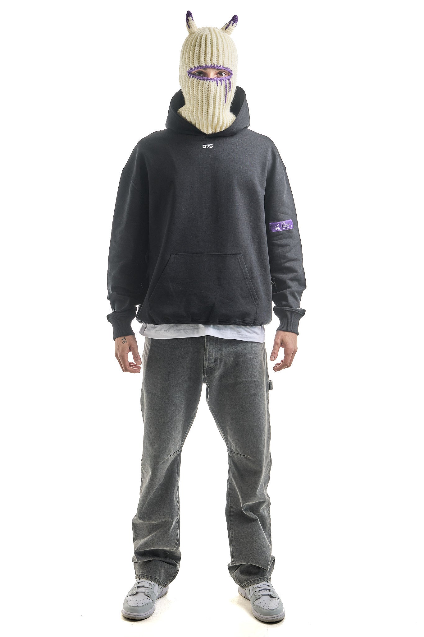 BULL CREAM CROCHET BALACLAVA
