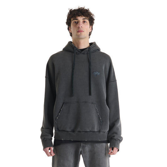 LOGO ACID GREY HOODIE