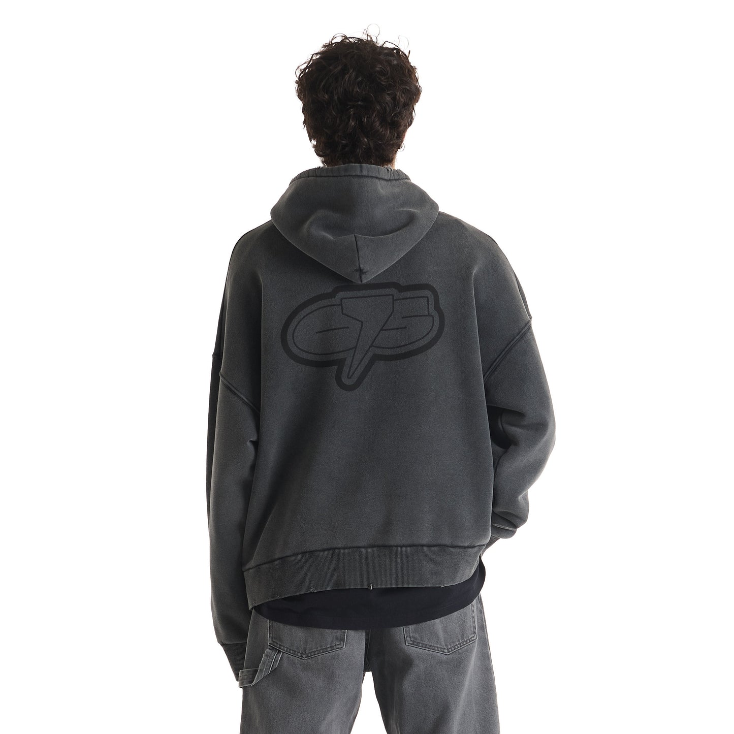 LOGO ACID GREY HOODIE