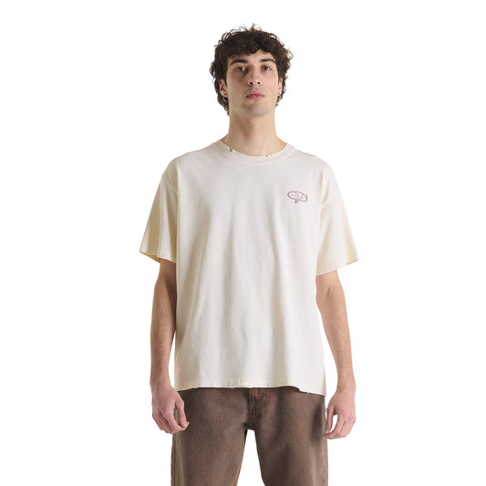 RUBBER LOGO BUTTER T-SHIRT