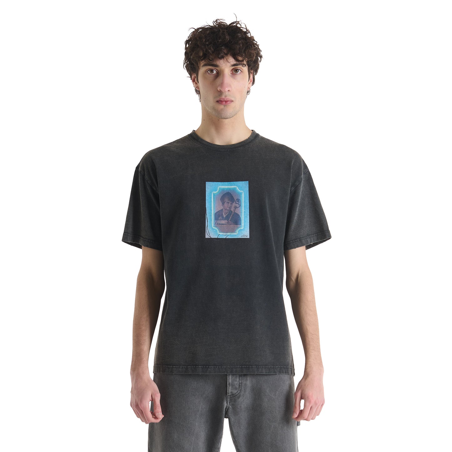 SAN GENNARO ACID GREY T-SHIRT