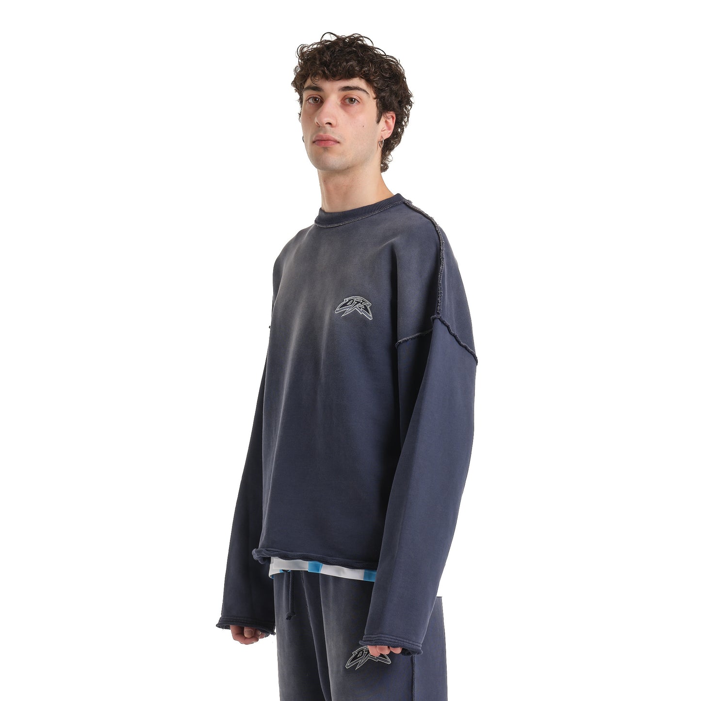 REVERSE ACID BLU CREWNECK
