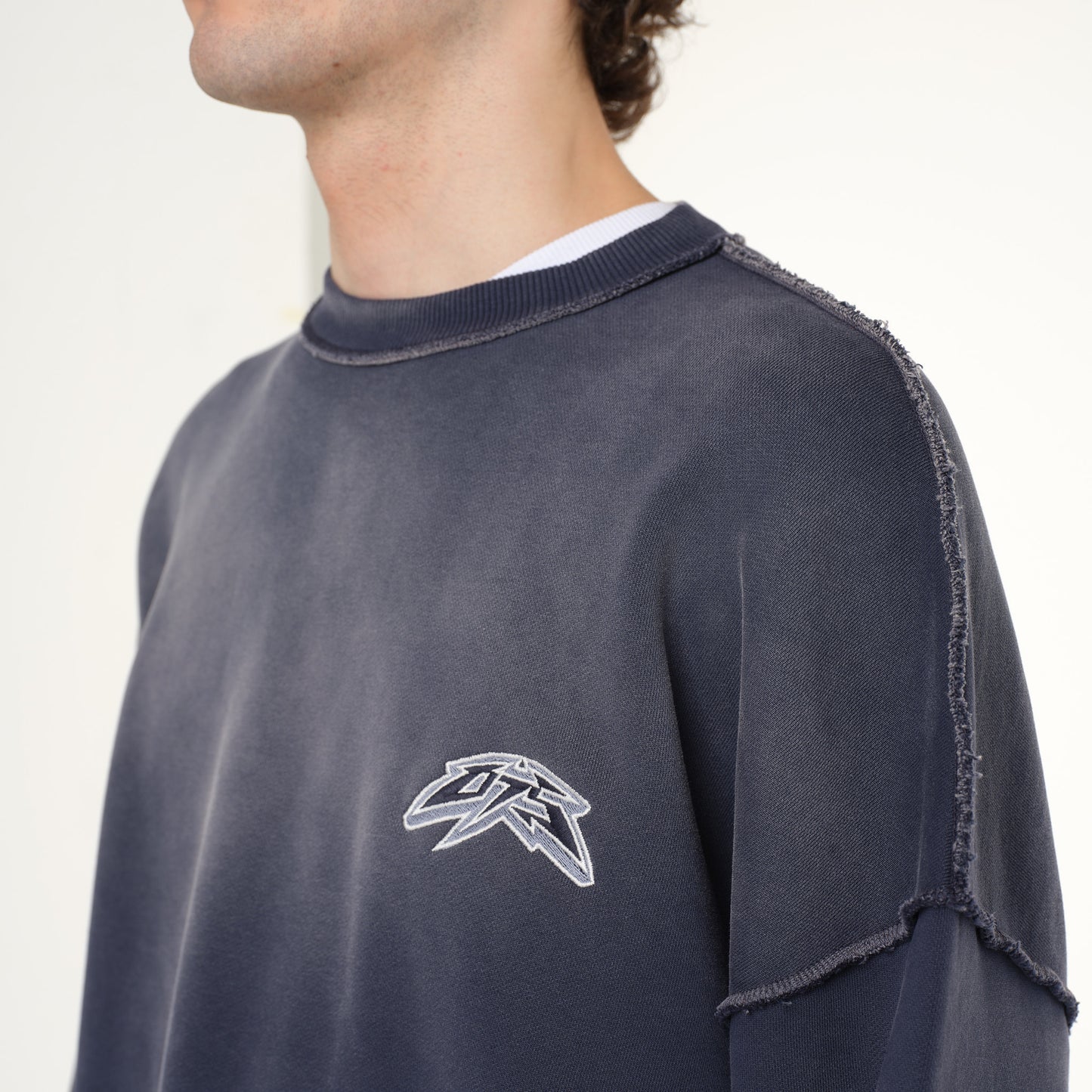 REVERSE ACID BLU CREWNECK