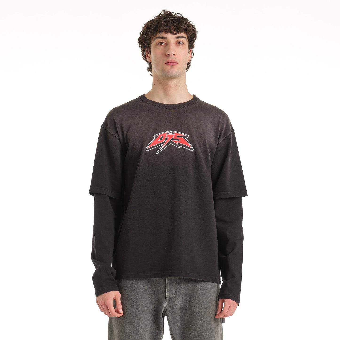 OHIO ACID BLACK LONG-SLEEVE T-SHIRT