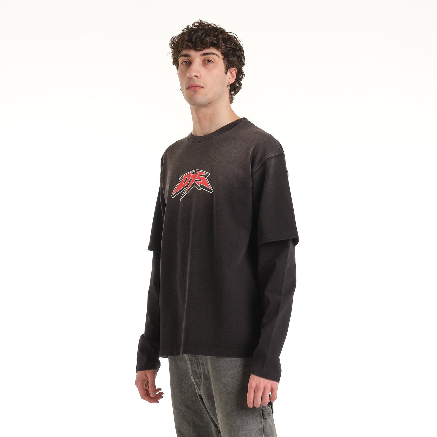OHIO ACID BLACK LONG-SLEEVE T-SHIRT