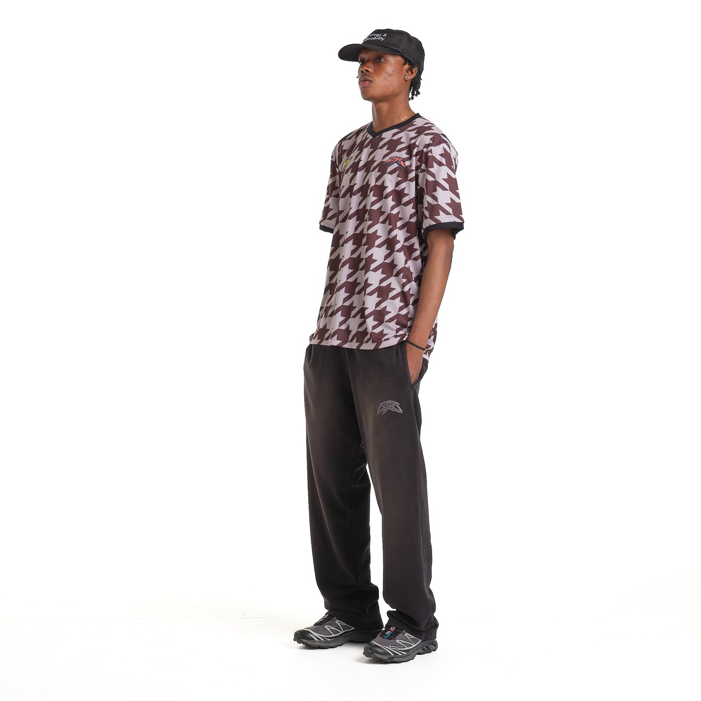 HOUNDSTOOTH BLACK-GREY T-SHIRT