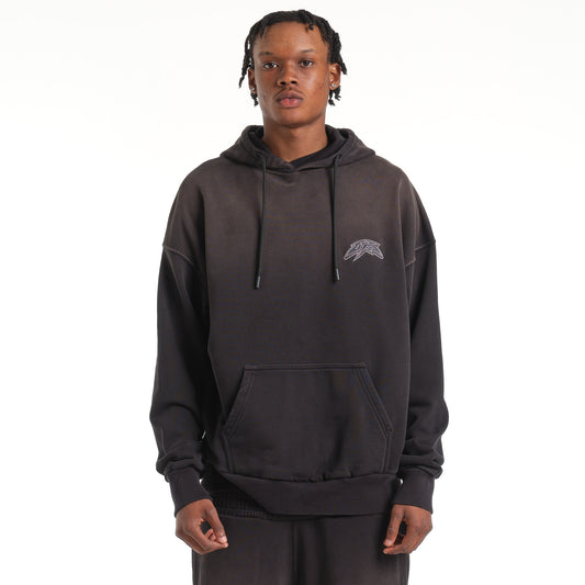 LOGO ACID BLACK HOODIE