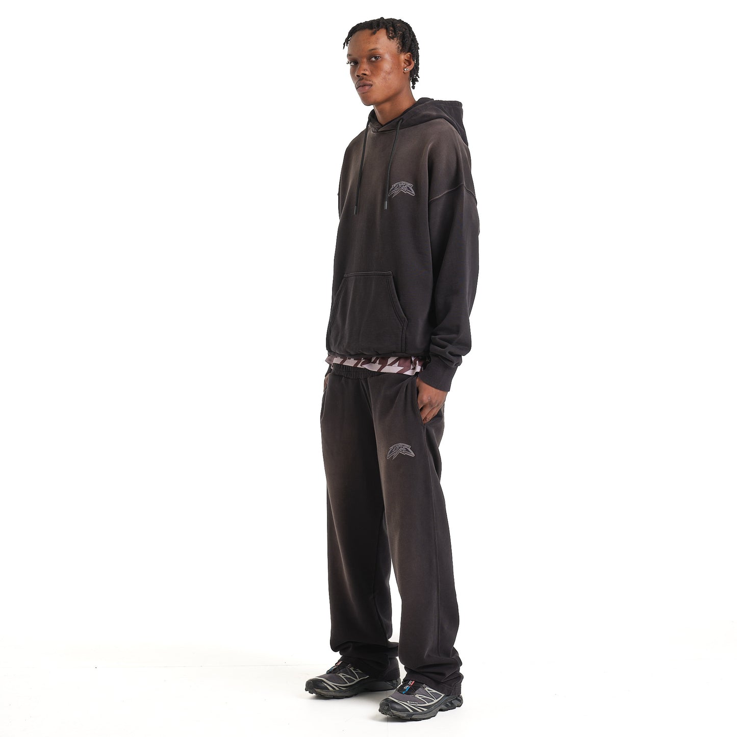 LOGO ACID BLACK HOODIE