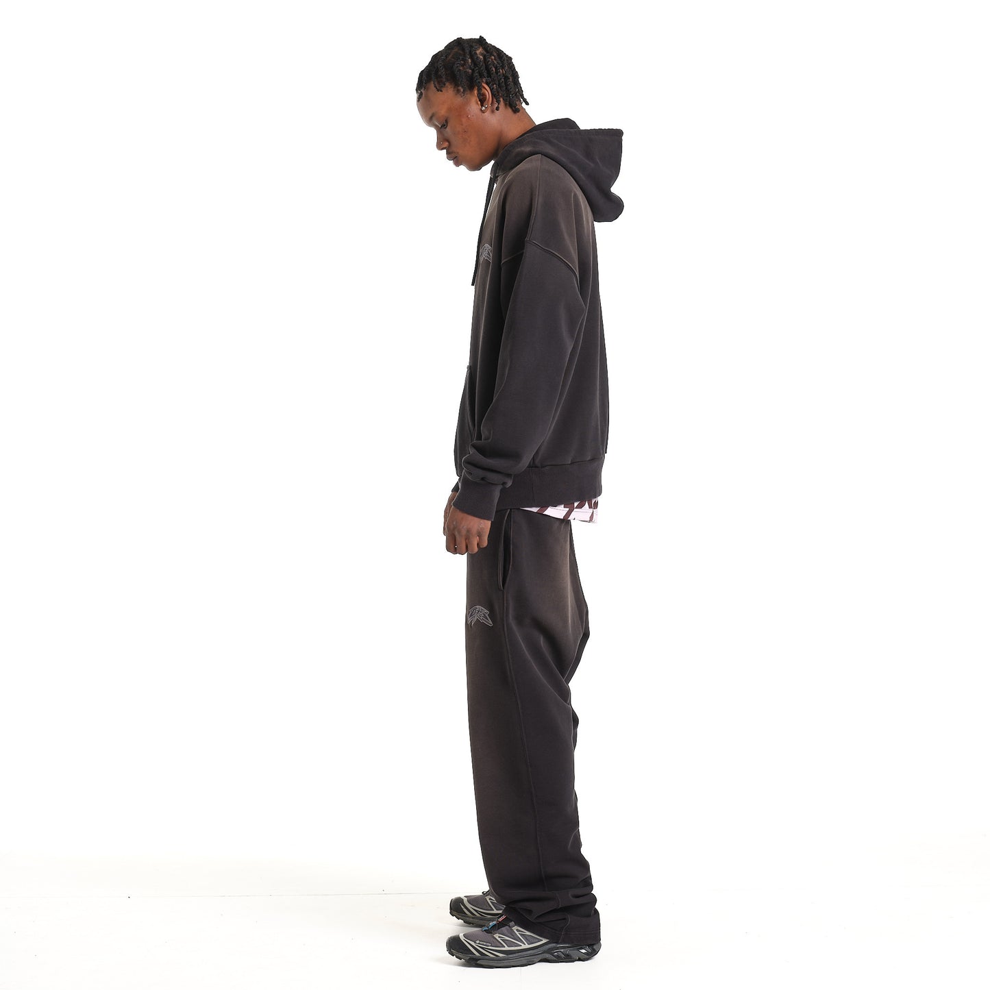 LOGO ACID BLACK HOODIE