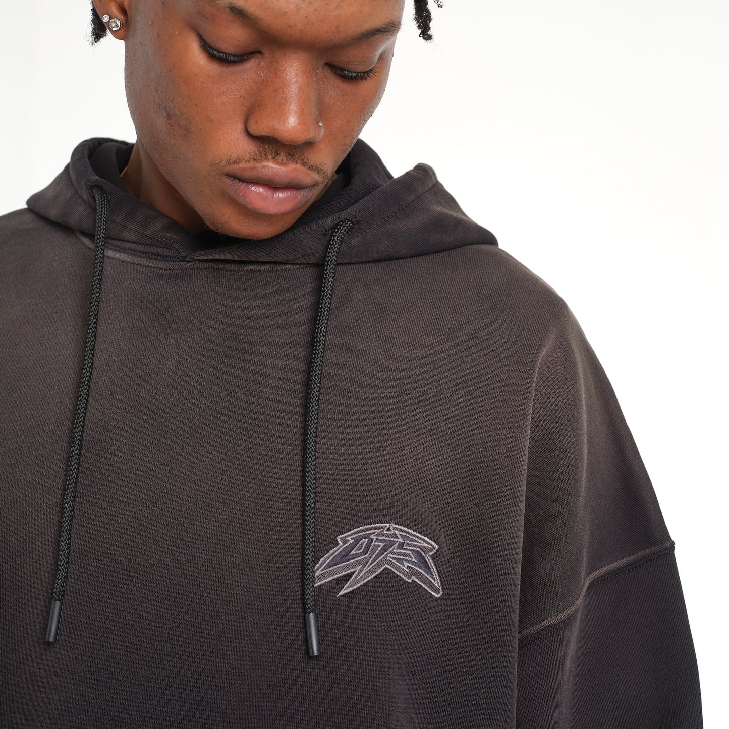 LOGO ACID BLACK HOODIE