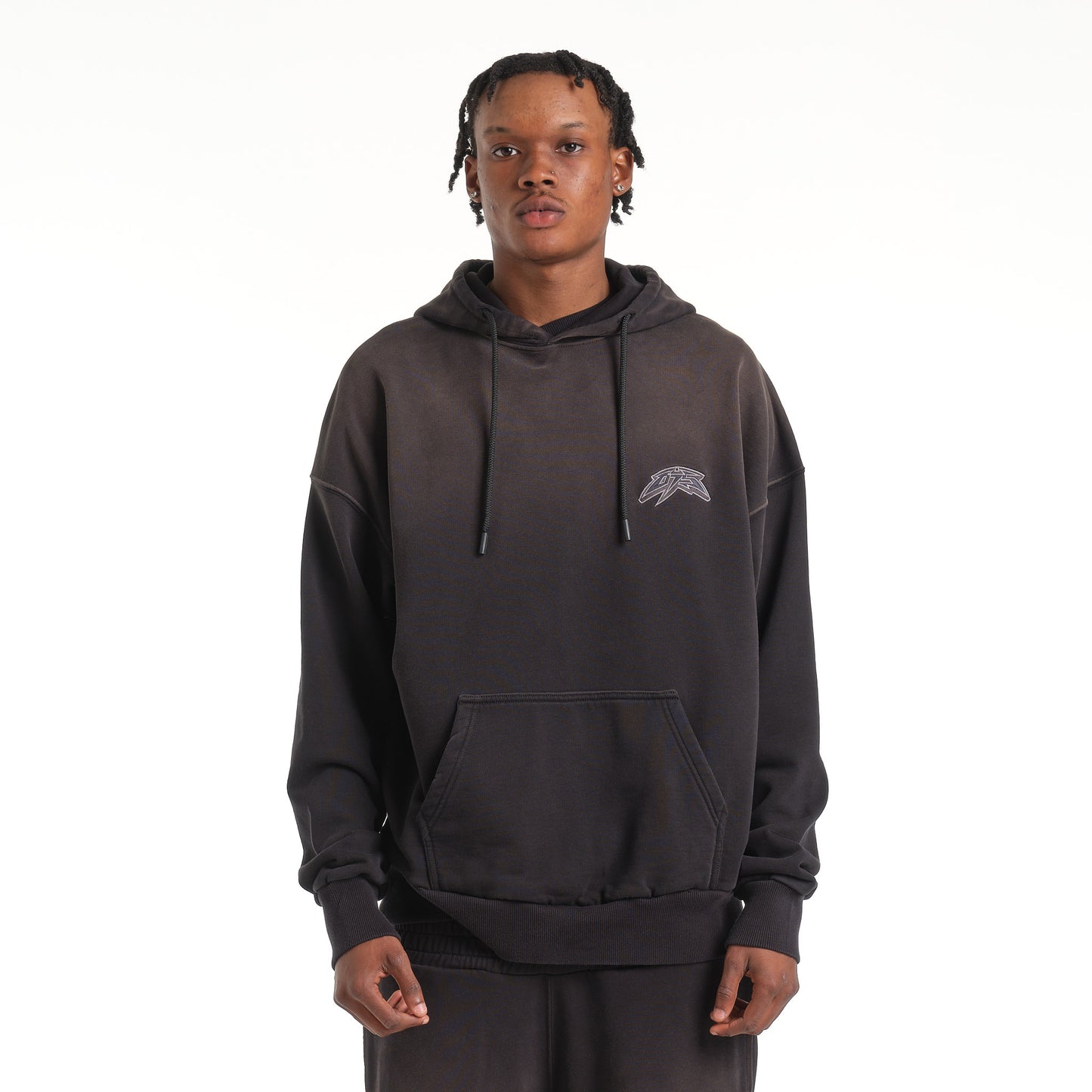 LOGO ACID BLACK HOODIE