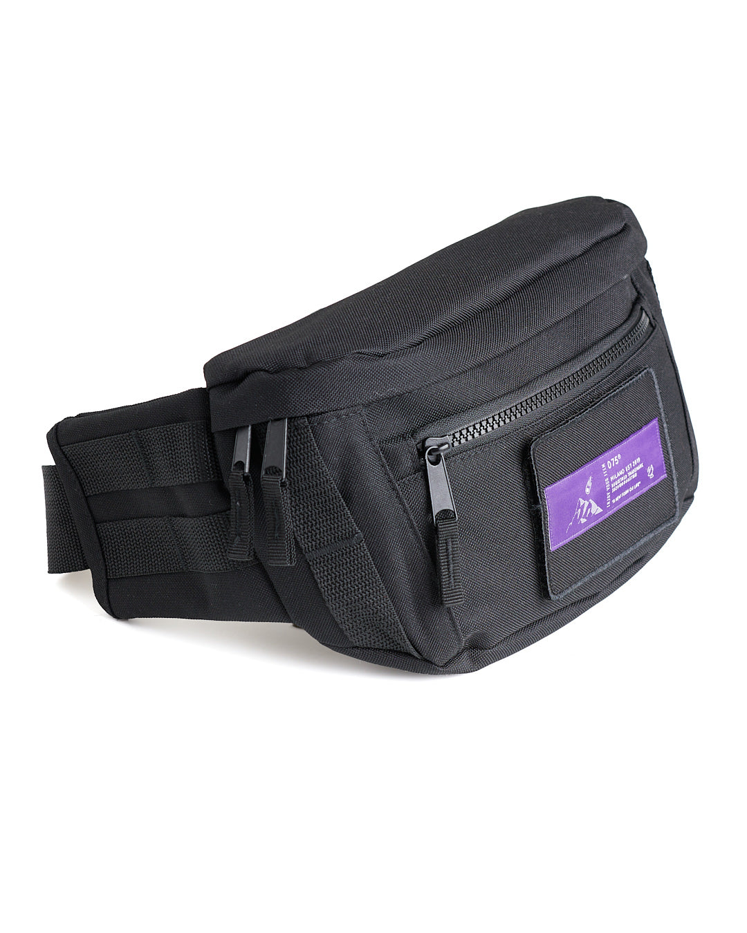 BLACK WAISTPACK LOGO