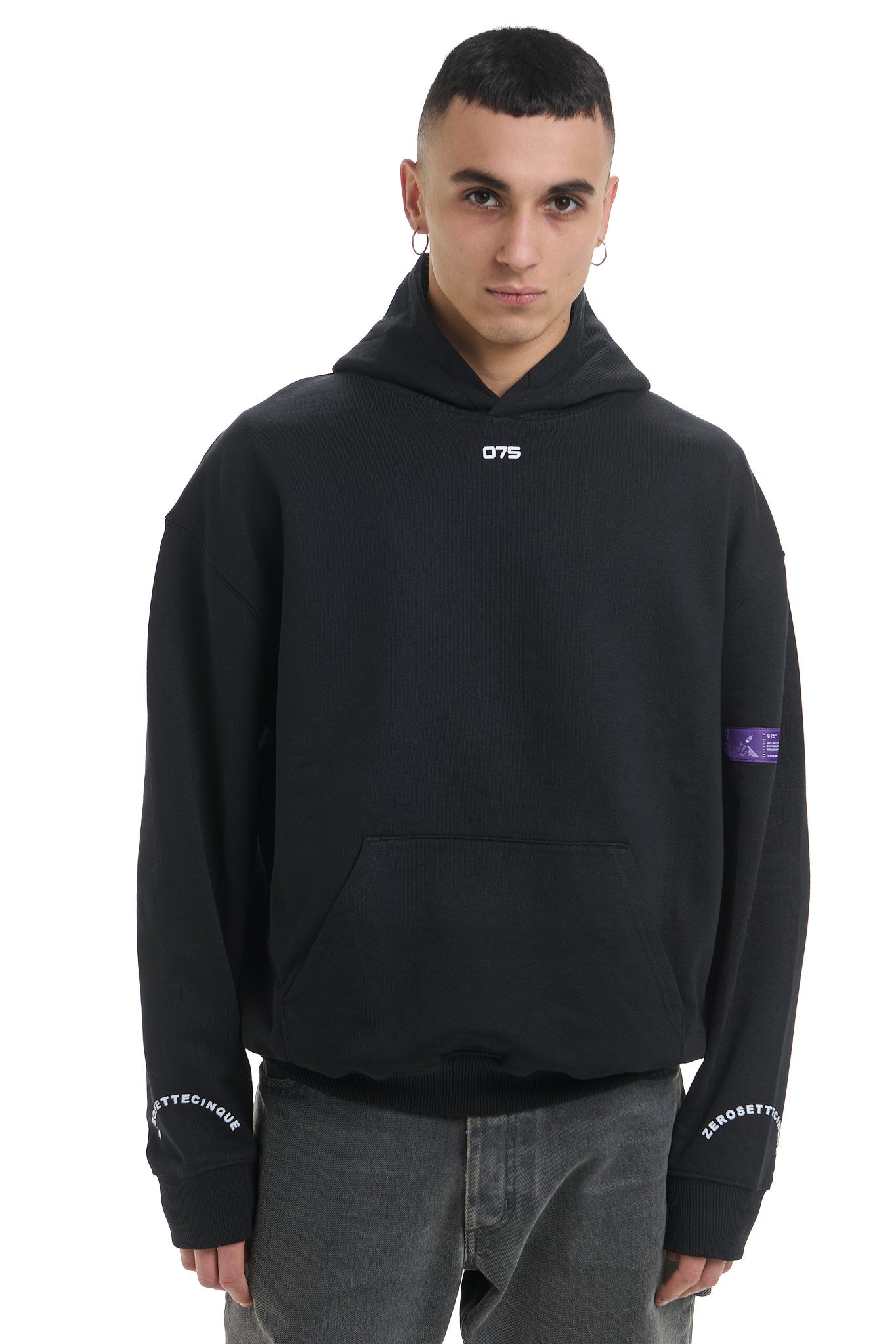 TIGER LOGO BLACK HOODIE