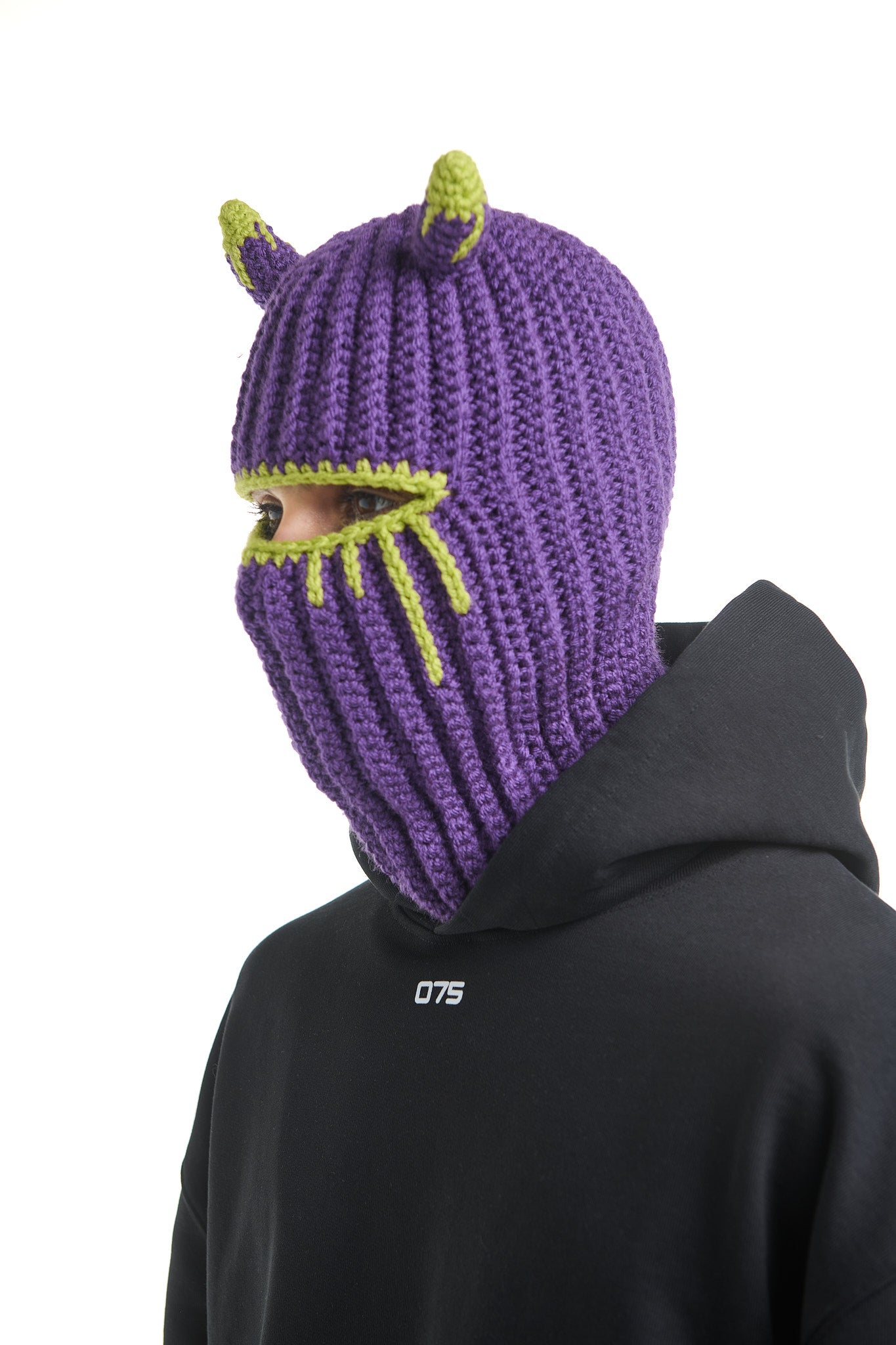 BULL PURPLE CROCHET BALACLAVA