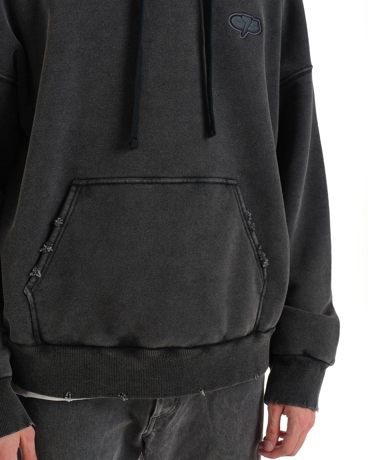 LOGO ACID GREY HOODIE