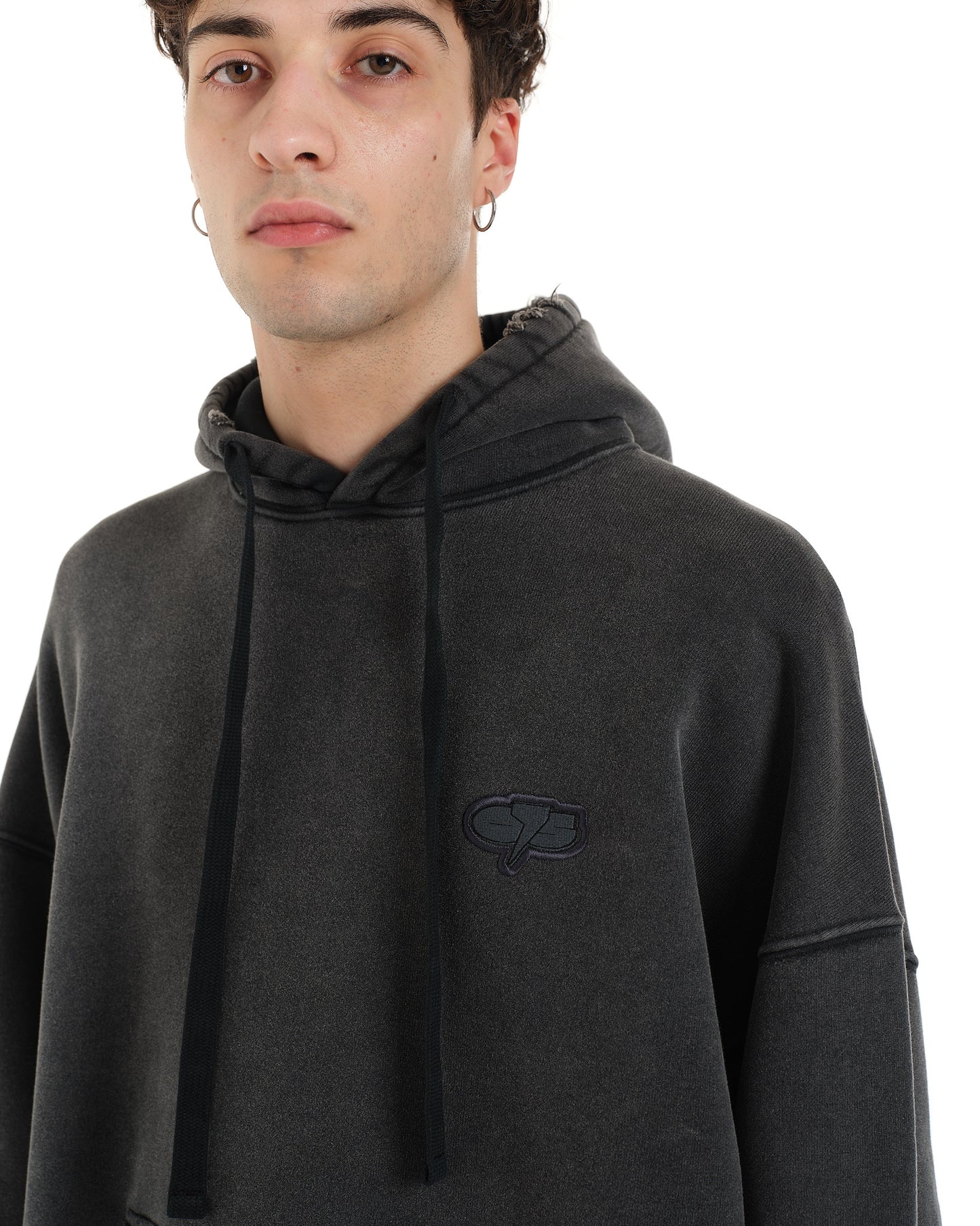 LOGO ACID GREY HOODIE