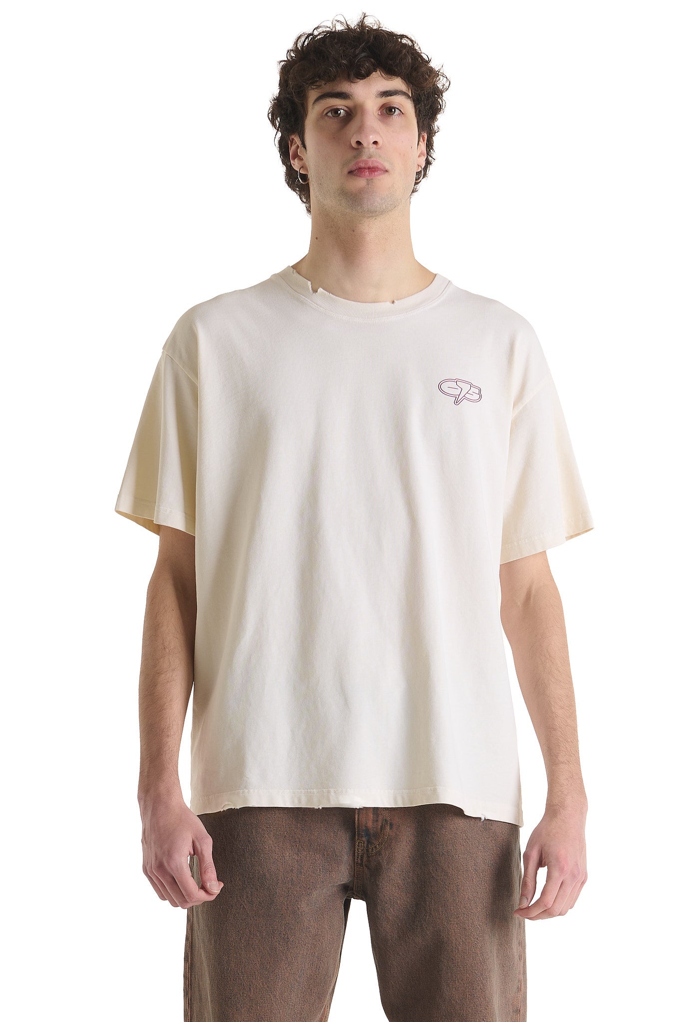 RUBBER LOGO BUTTER T-SHIRT