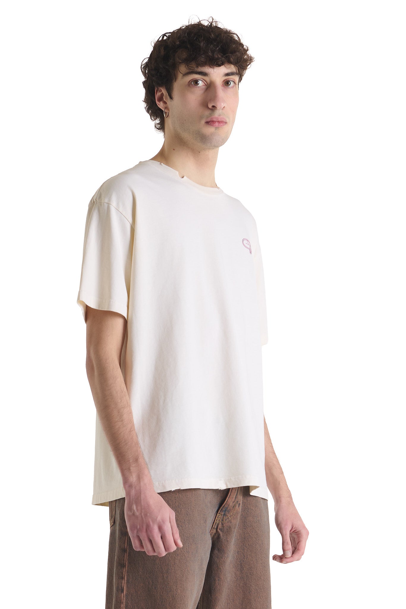 RUBBER LOGO BUTTER T-SHIRT