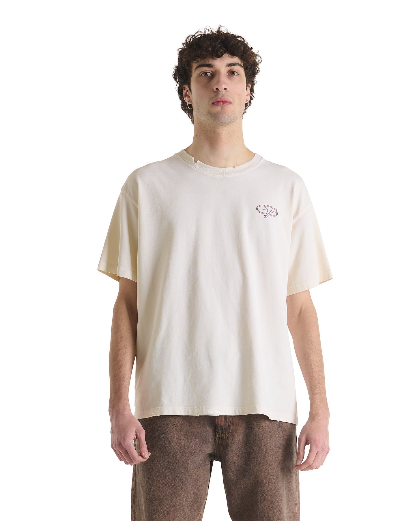 RUBBER LOGO BUTTER T-SHIRT