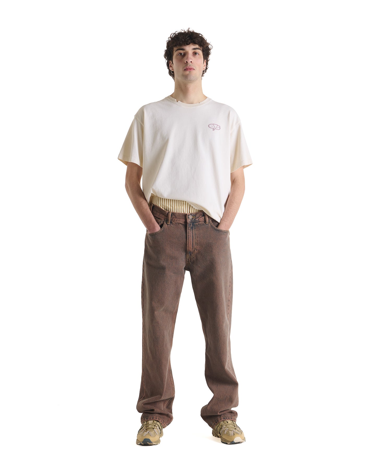 RUBBER LOGO BUTTER T-SHIRT