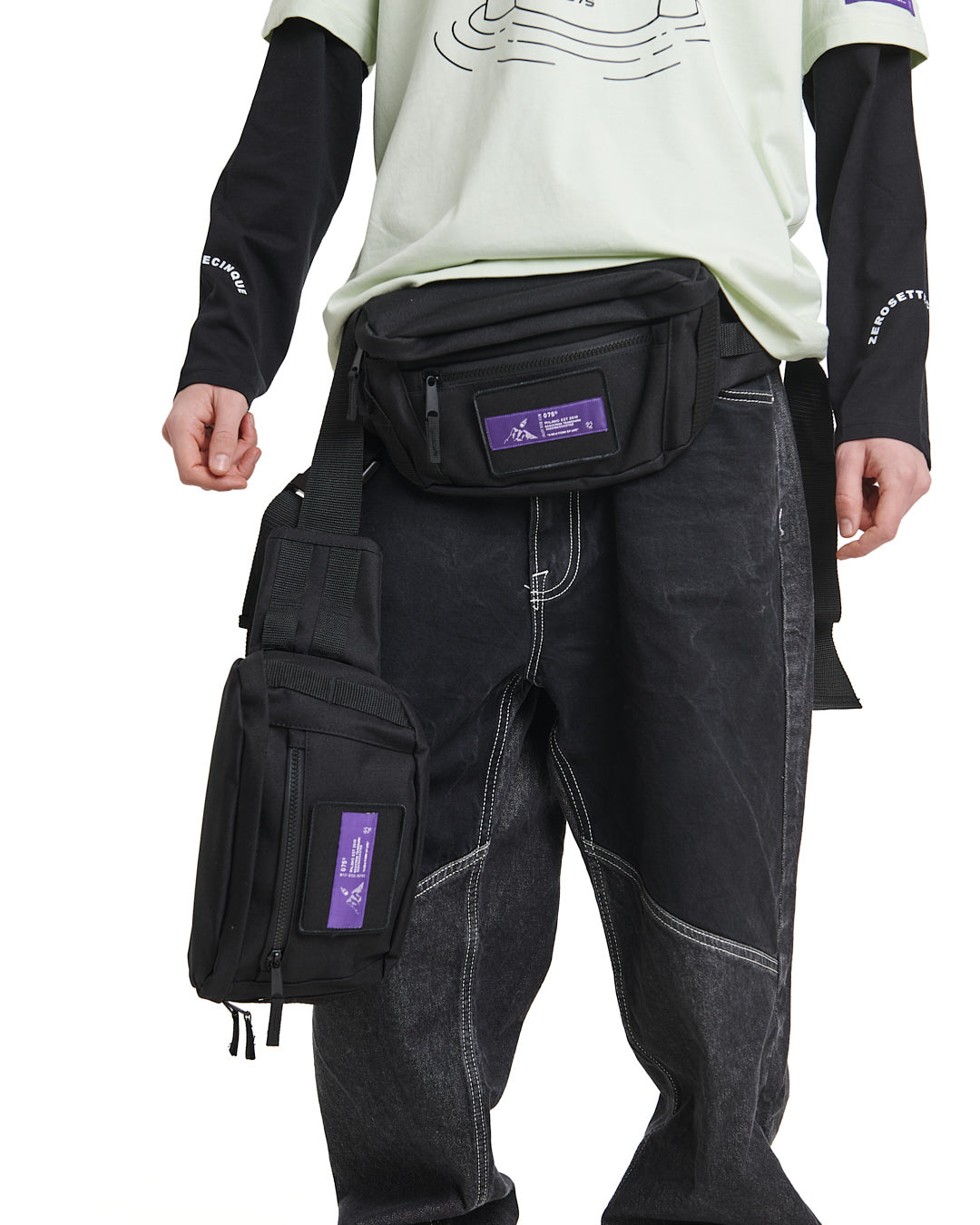 LABEL BLACK WAISTPACK